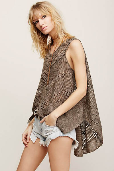 F4588 Fashion Beach Poncho